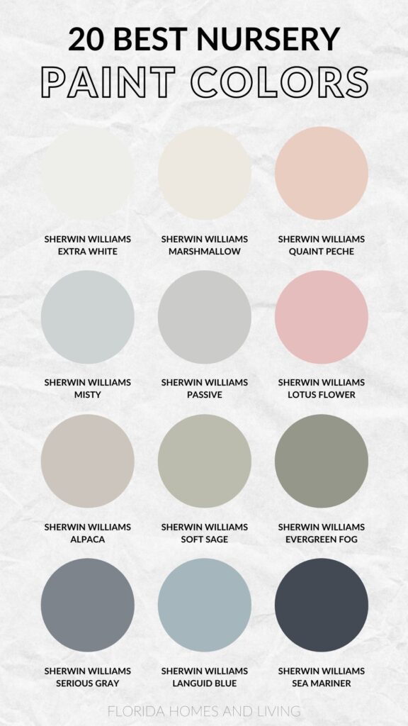 20 Best Nursery Paint Colors | Florida Homes and Living