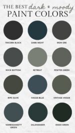 Best Dark and Moody Interior Paint Colors: Transform Your Space with