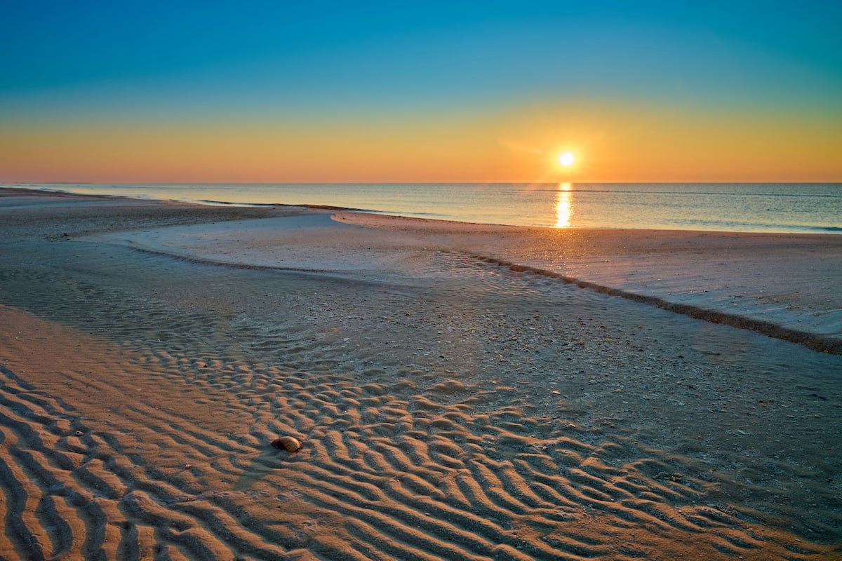 Sunrise over the Gulf of America at St. George Island Florida